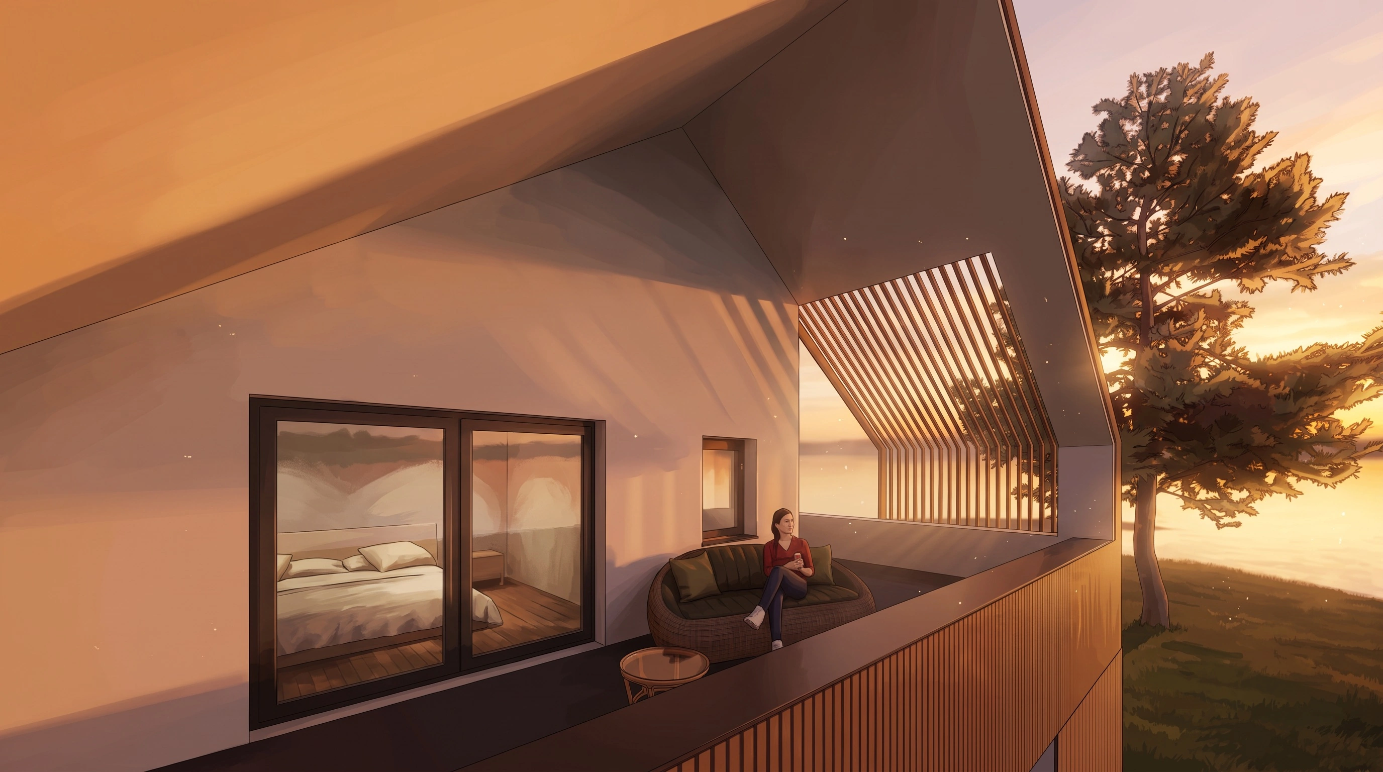 Dachterrasse · Variante klein
